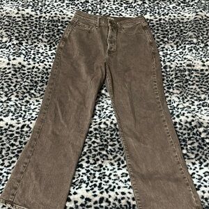 a.n.a. Highest-rise vintage straight jeans